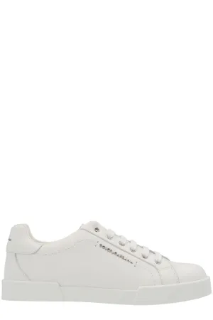 Dolce & Gabbana Kids Logo Plaque Low-Top Sneakers