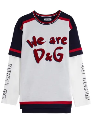 Dolce & Gabbana Kids Logo Print Long-Sleeve T-Shirt