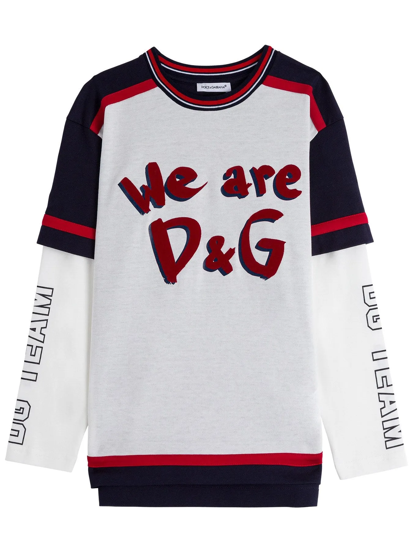 Dolce & Gabbana Kids Logo Print Long-Sleeve T-Shirt