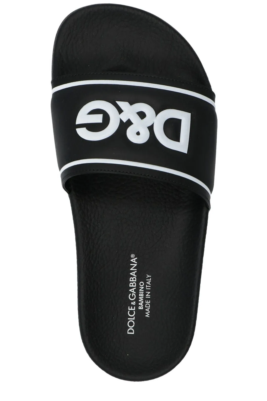 Dolce & Gabbana Kids Logo Print Slides