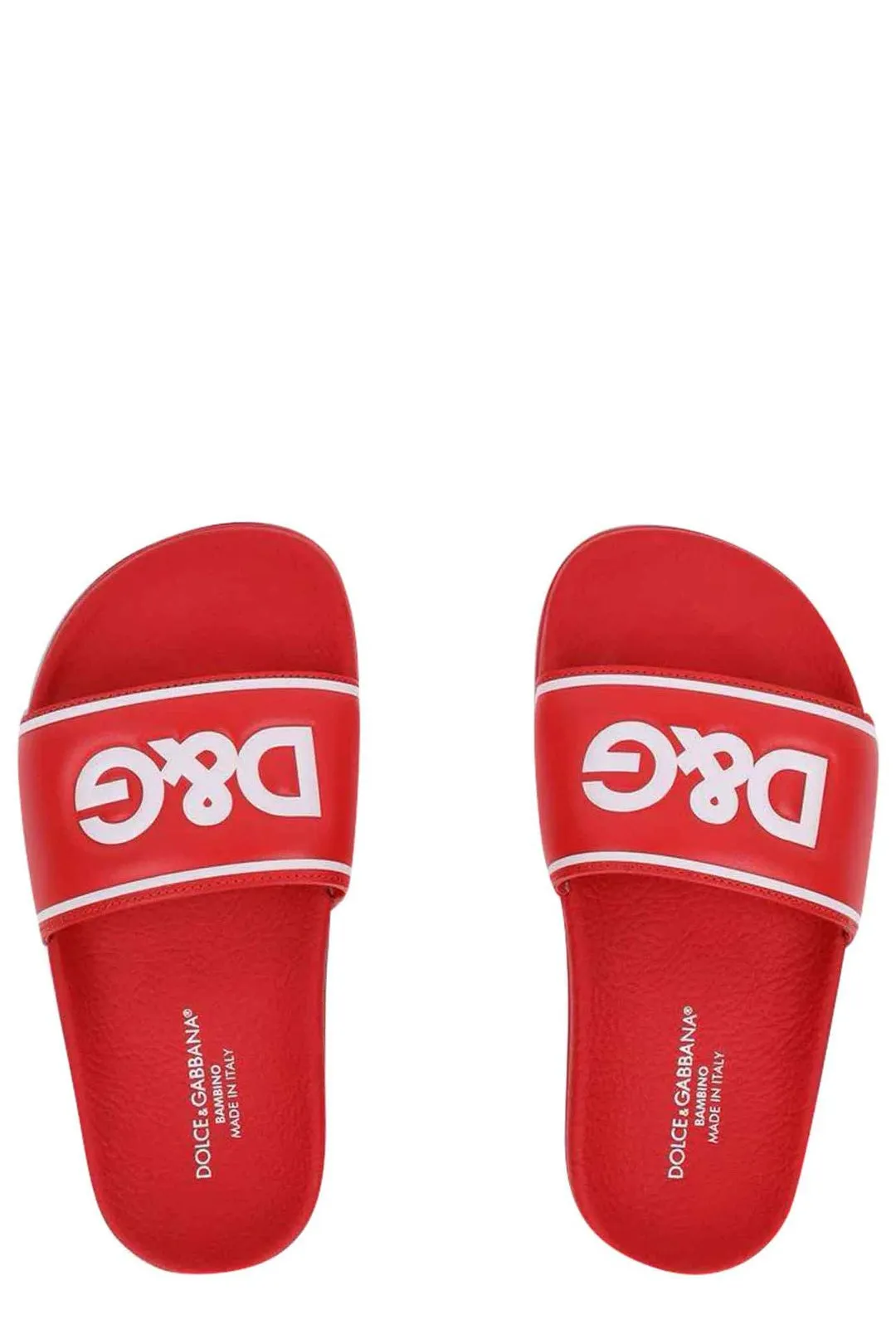 Dolce & Gabbana Kids Logo Print Slides