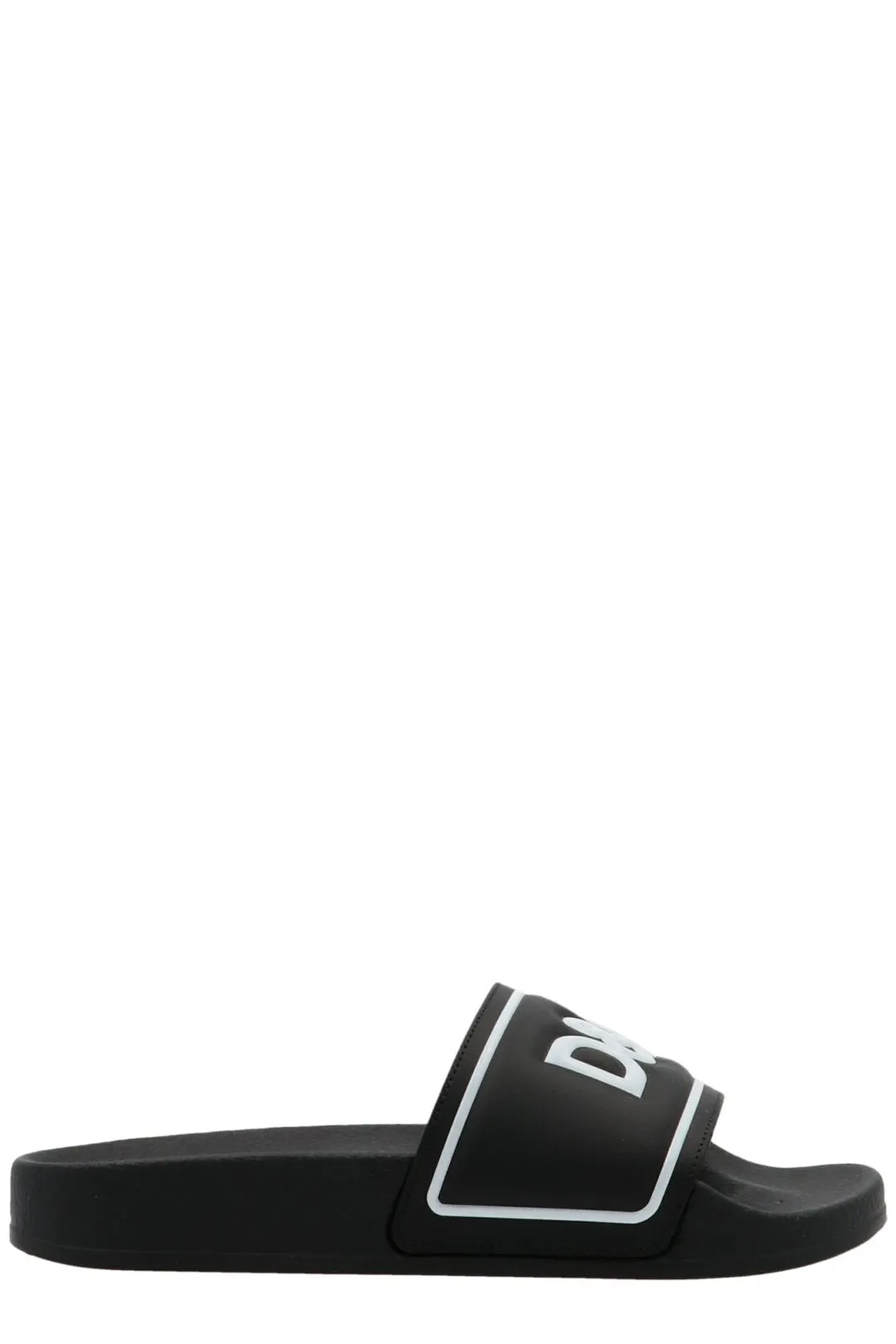 Dolce & Gabbana Kids Logo Print Slides