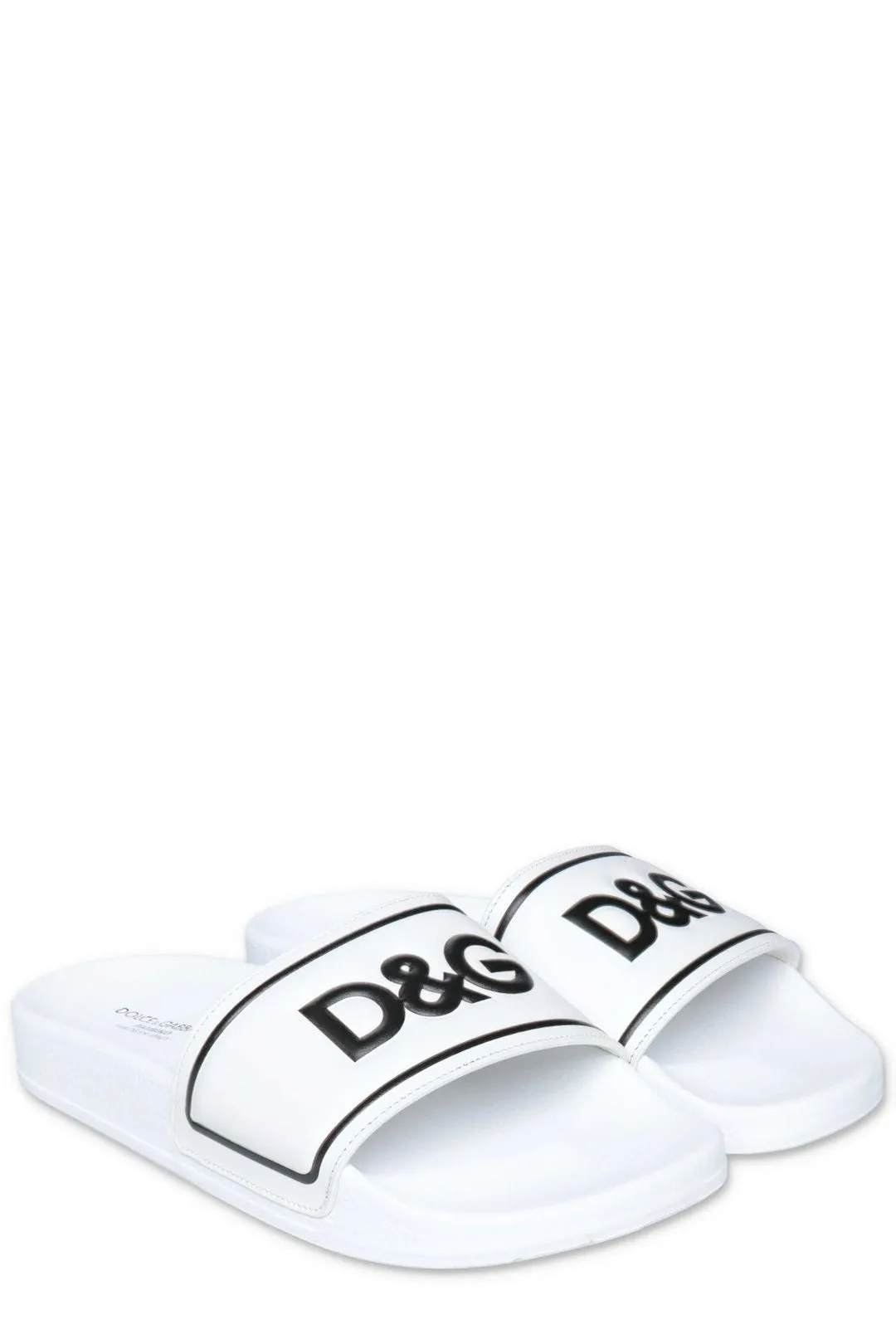 Dolce & Gabbana Kids Logo Print Slides