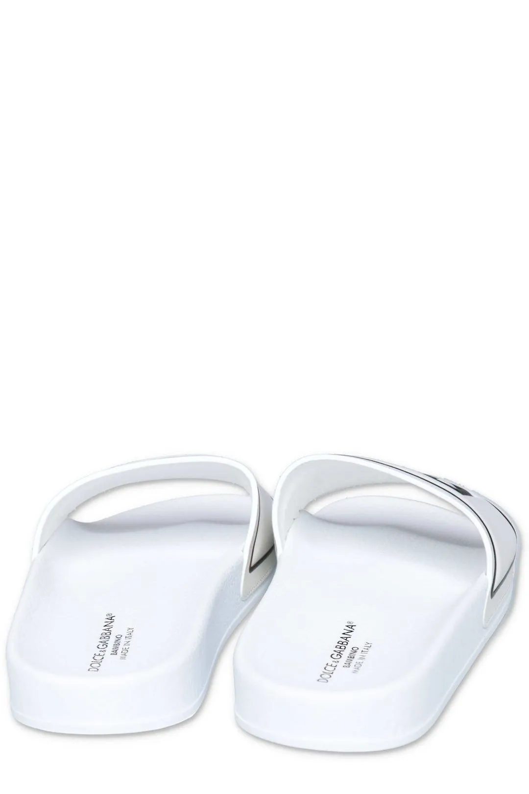 Dolce & Gabbana Kids Logo Print Slides