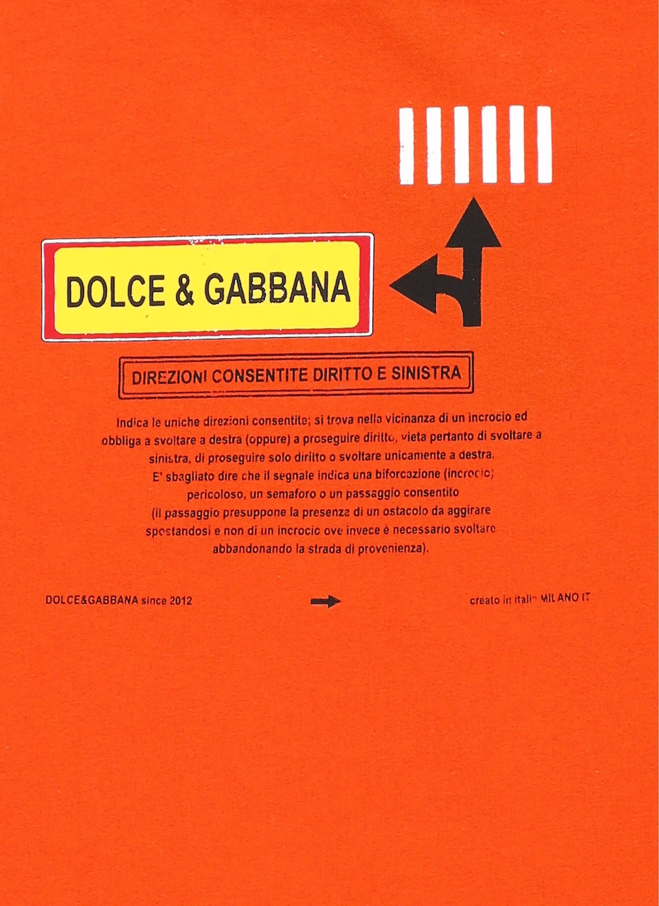 Dolce & Gabbana Kids Road Sign Print T-Shirt