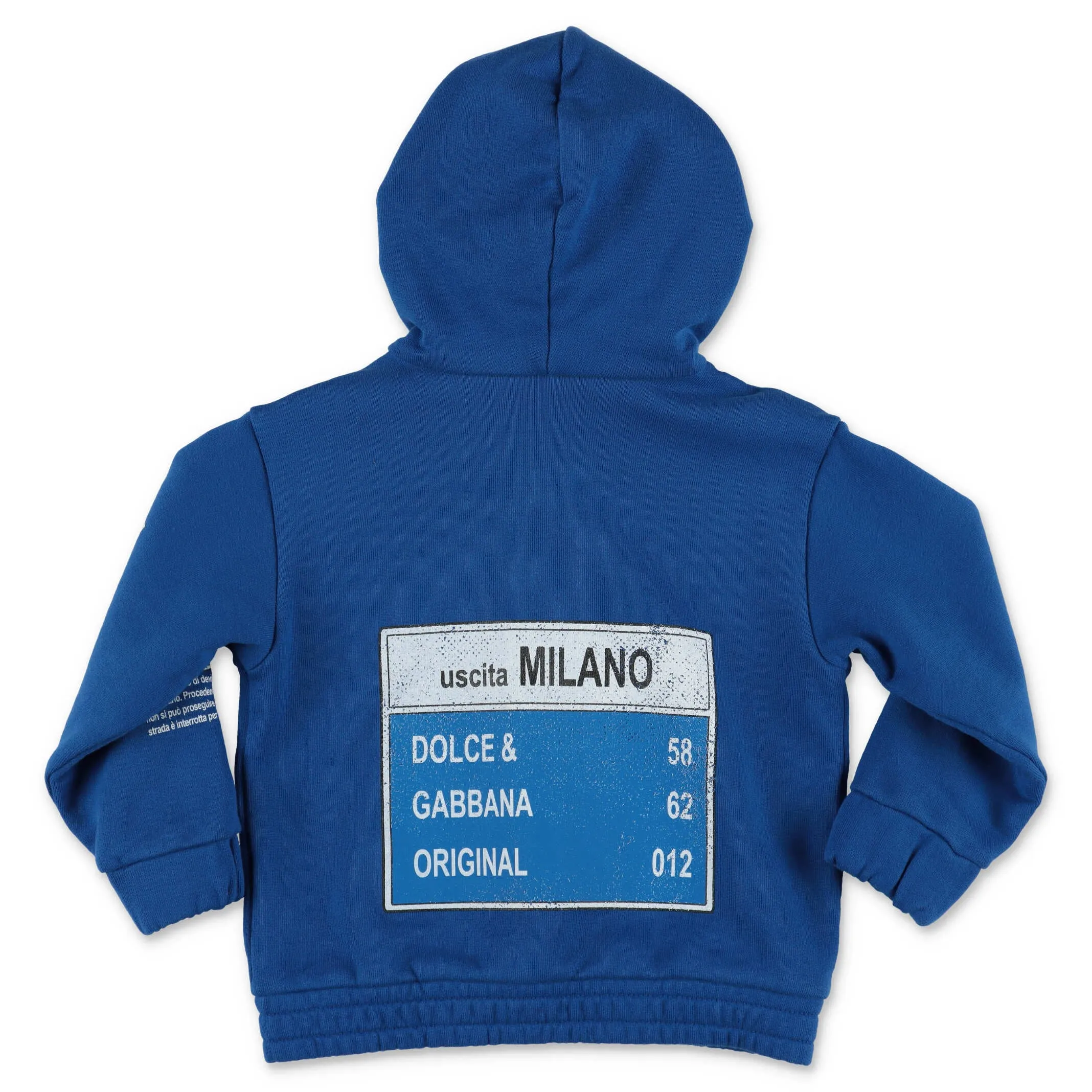 Dolce & Gabbana Kids Road Sign Printed Hooded Jacket