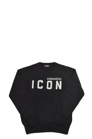 Dsquared2 Kids Icon Logo Intarsia Knit Jumper