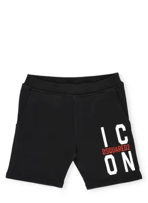 Dsquared2 Kids Icon Logo Printed Shorts