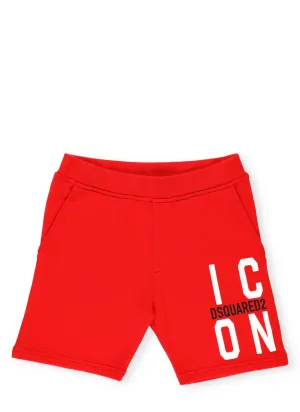 Dsquared2 Kids Icon Logo Printed Shorts