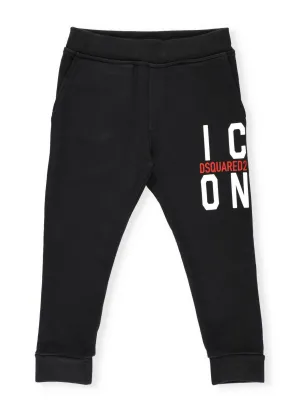Dsquared2 Kids Icon Logo Printed Track Pants
