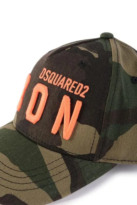 Dsquared2 Kids Logo Embroidered Camouflage Cap