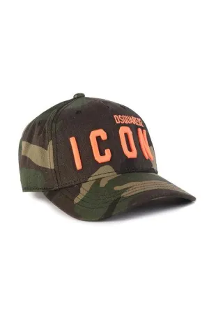 Dsquared2 Kids Logo Embroidered Camouflage Cap