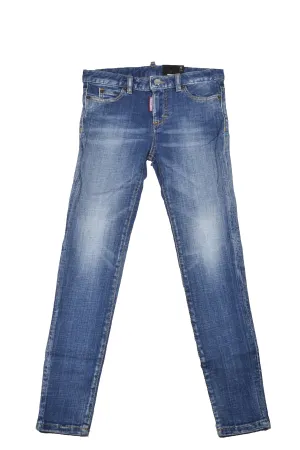 Dsquared2 Kids Logo Patch Skinny Jeans