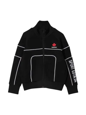 Dsquared2 Kids Logo Print Zipped Track Jacket