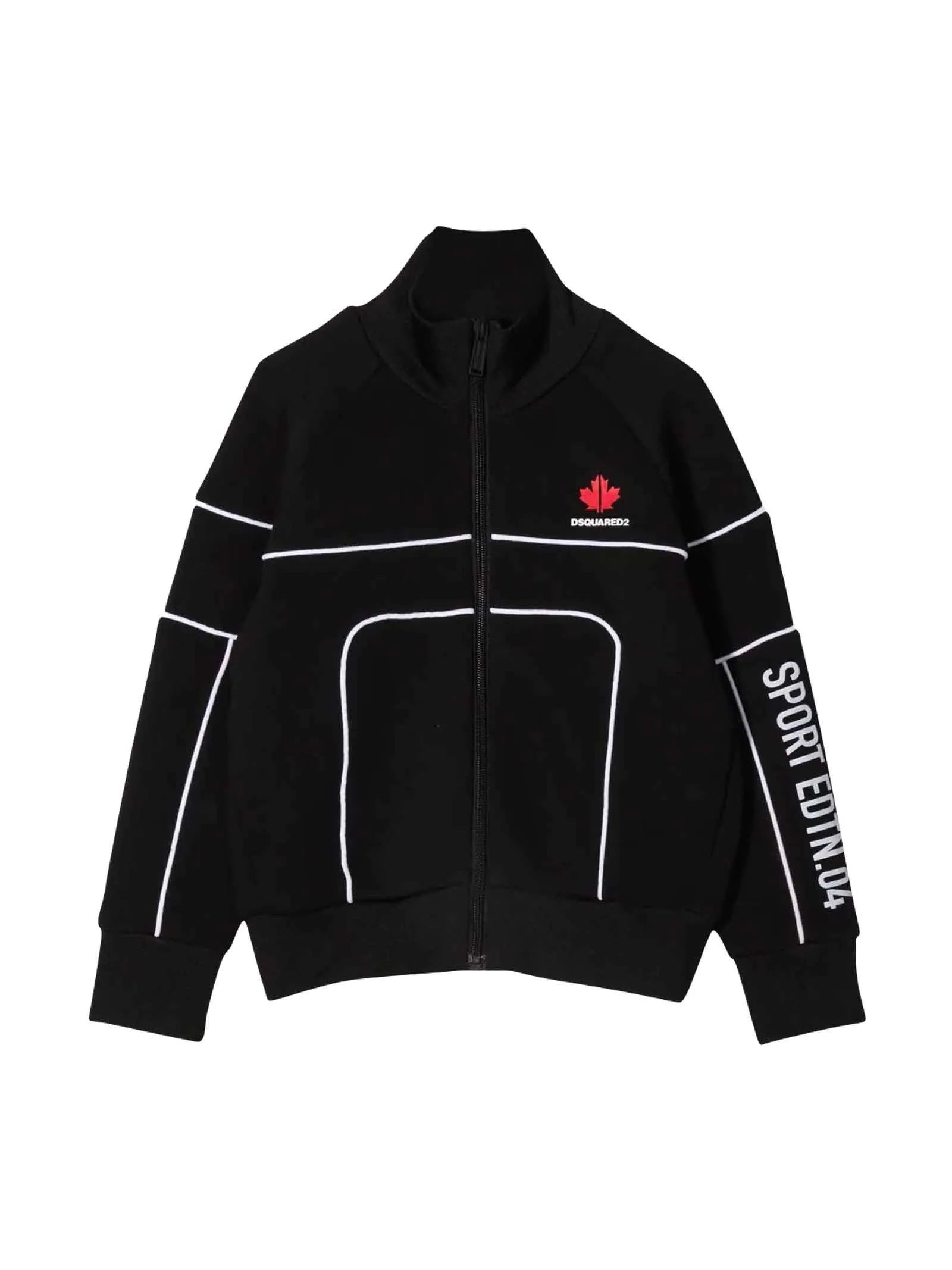 Dsquared2 Kids Logo Print Zipped Track Jacket