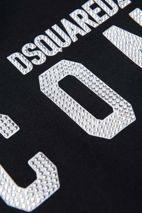 Dsquared2 Kids Logo Printed Embellished Hoodie Dress