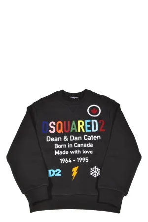 Dsquared2 Kids Logo Slogan Printed Sweatshirt