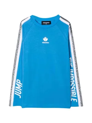 Dsquared2 Kids Logo Stripe Crewneck Sweatshirt
