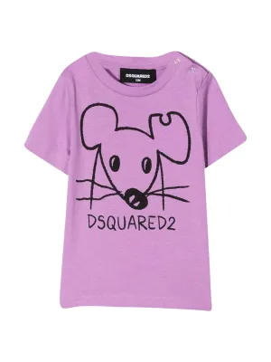 Dsquared2 Kids Mouse Printed Crewneck T-Shirt