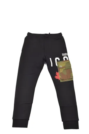 Dsquared2 Kids Pocket Detail Logo Printed Sweatpants