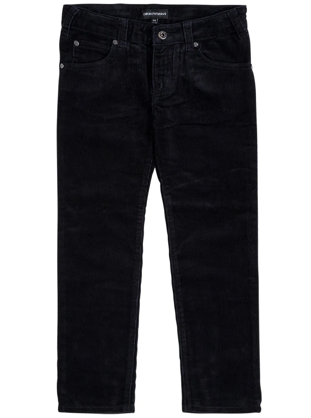 Emporio Armani Kids Corduroy Straight Leg Pants
