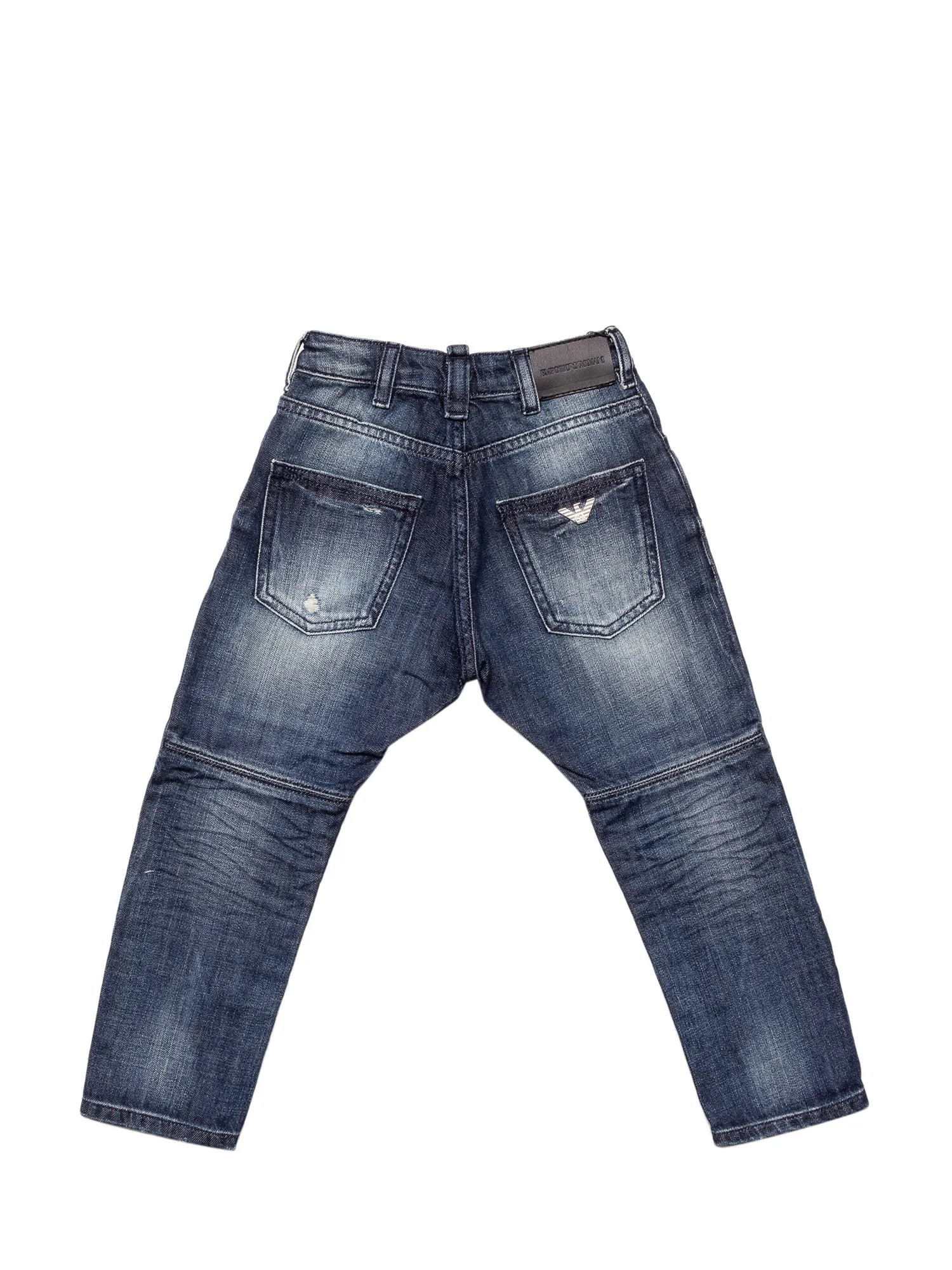 Emporio Armani Kids Distressed Skinny Leg Jeans