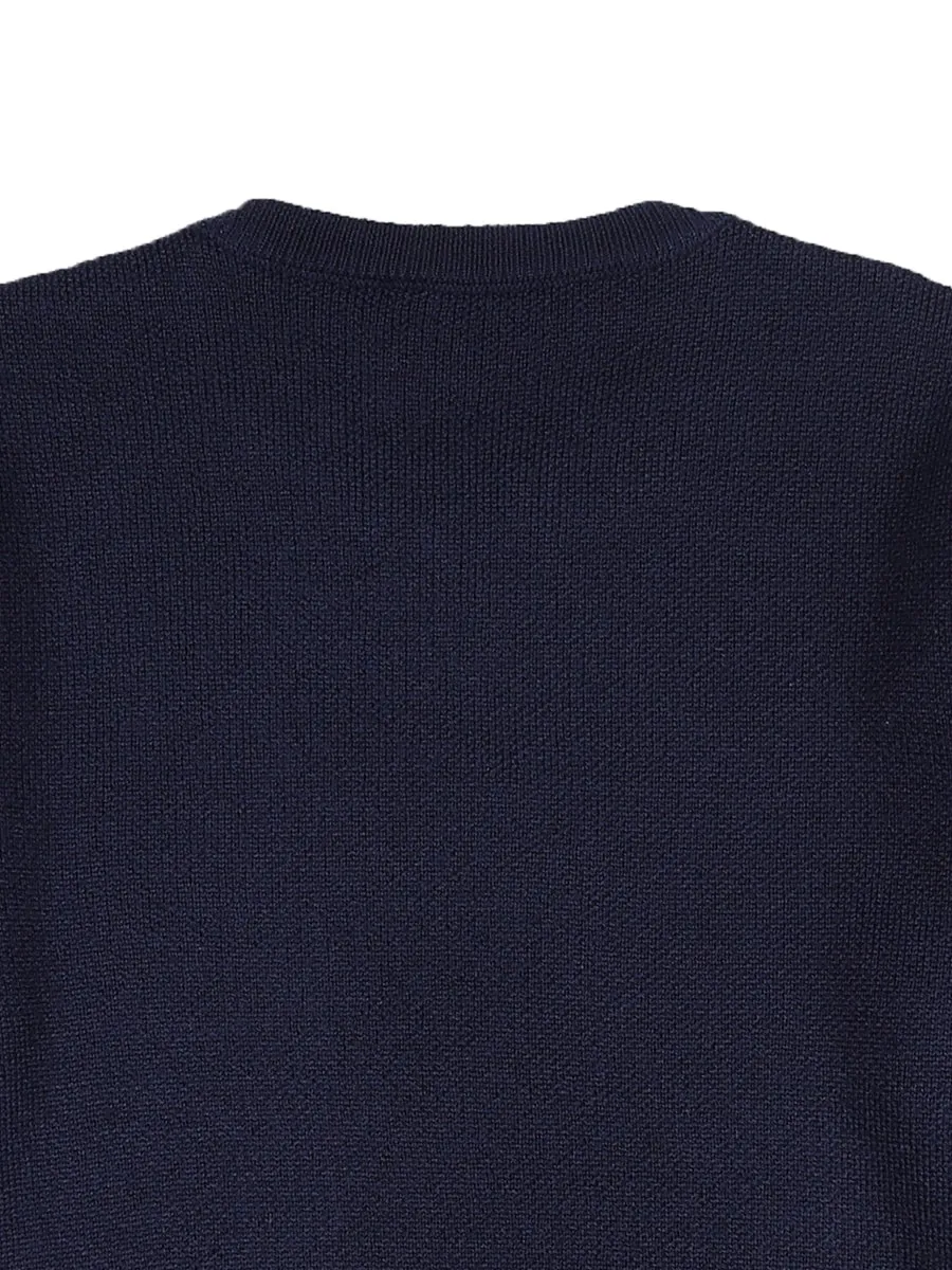 Emporio Armani Kids Intarsia Crewneck Jumper