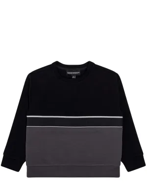 Emporio Armani Kids Logo Detail Colour Block Sweatshirt