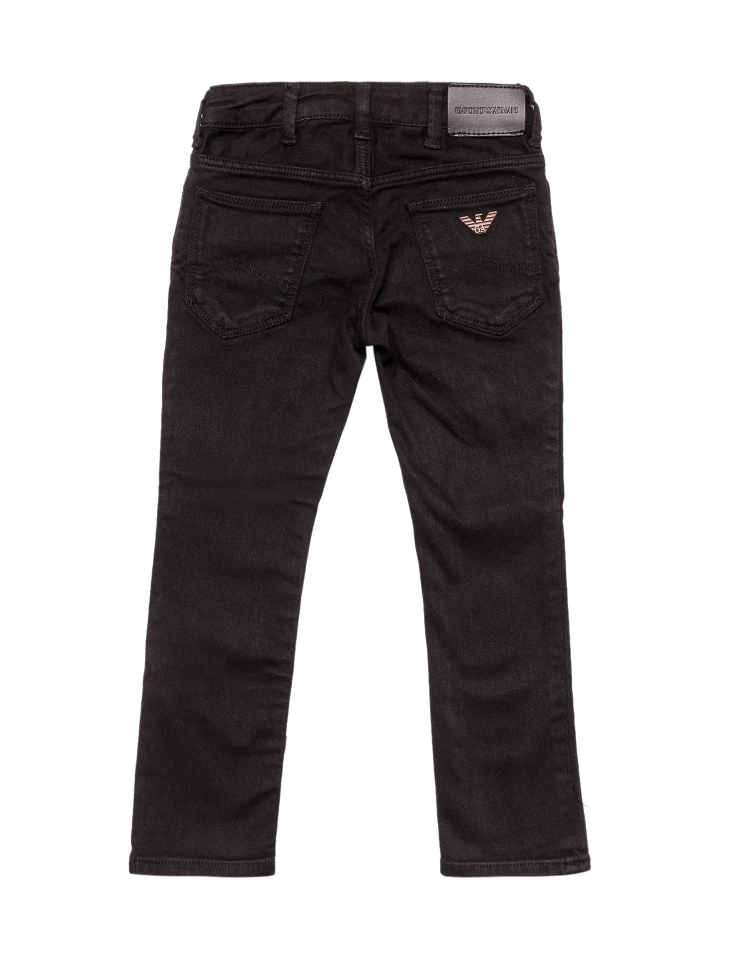 Emporio Armani Kids Logo Patch Jeans