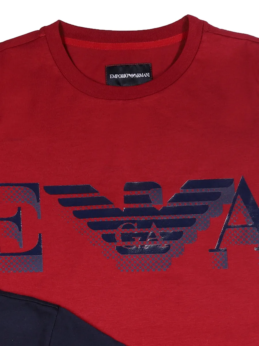 Emporio Armani Kids Logo Print 2-Pack T-Shirt