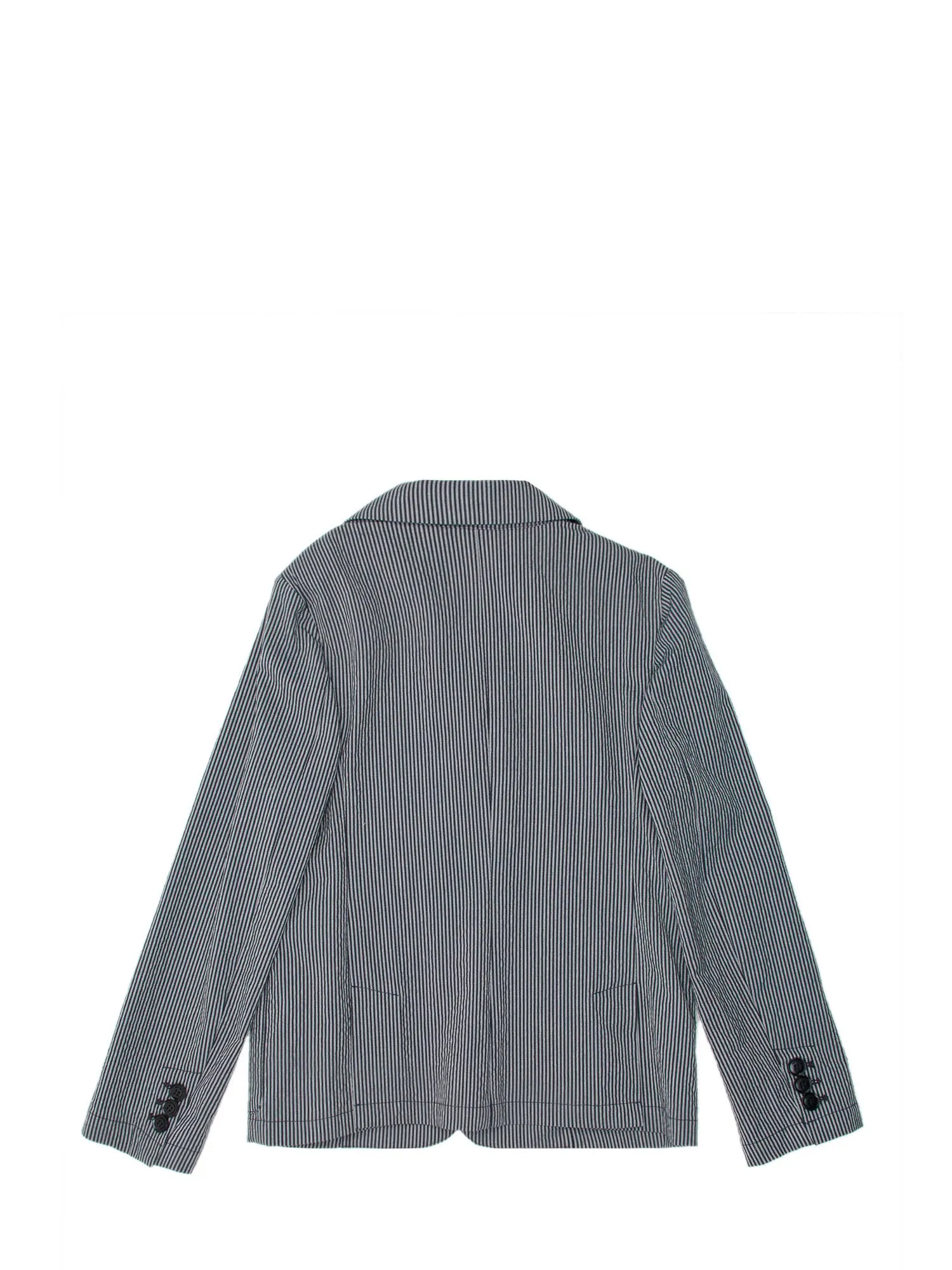 Emporio Armani Kids Pinstripe Single Breasted Blazer