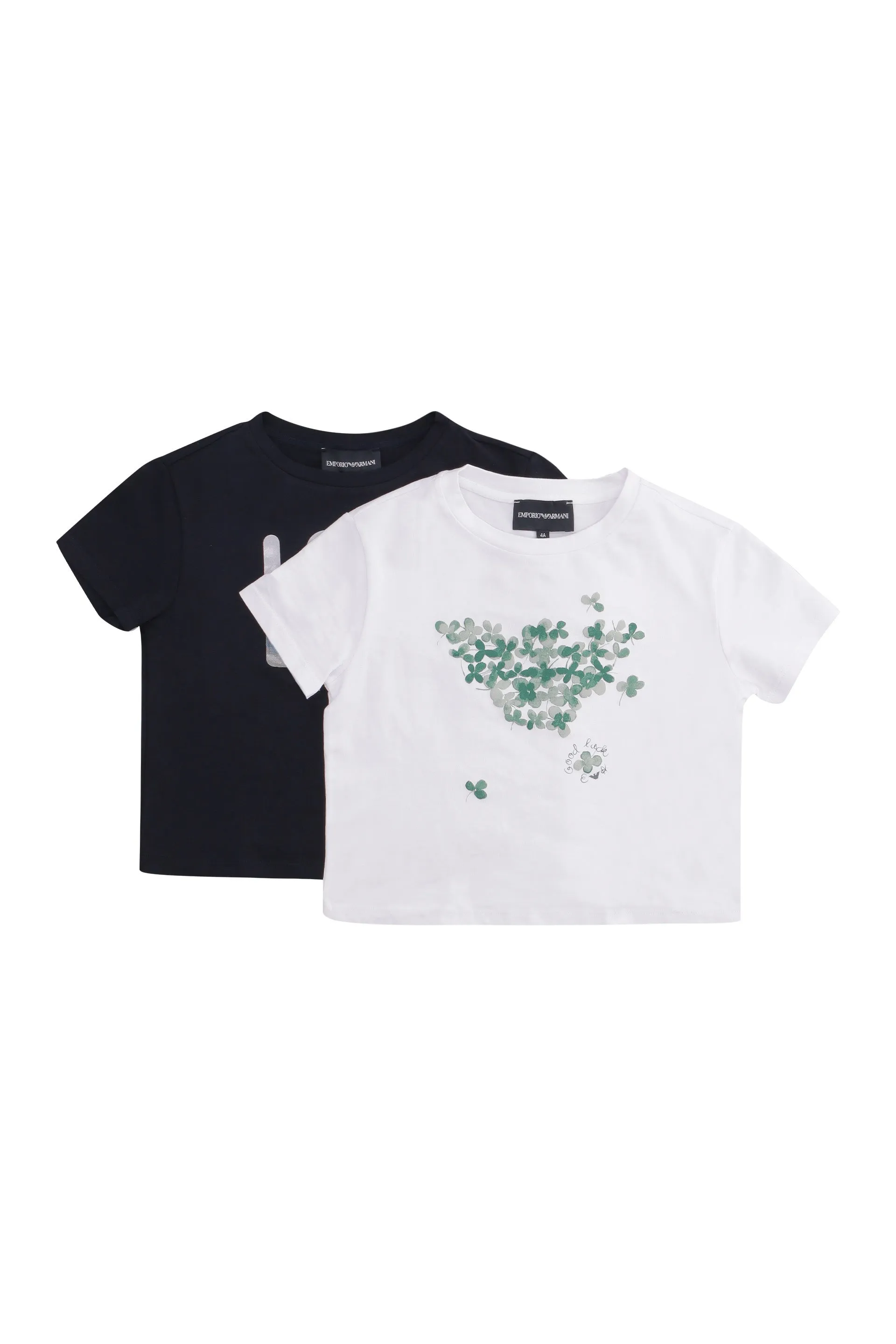 Emporio Armani Kids Two-Pack Graphic Printed T-Shirt