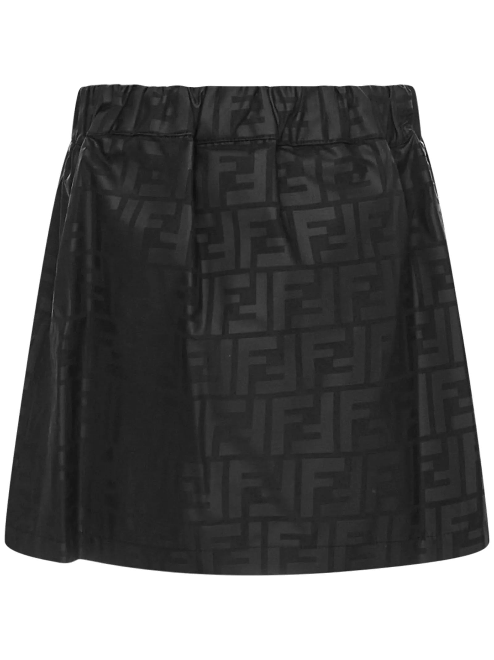 Fendi Kids Allover FF Logo Elastic Waist Skirt