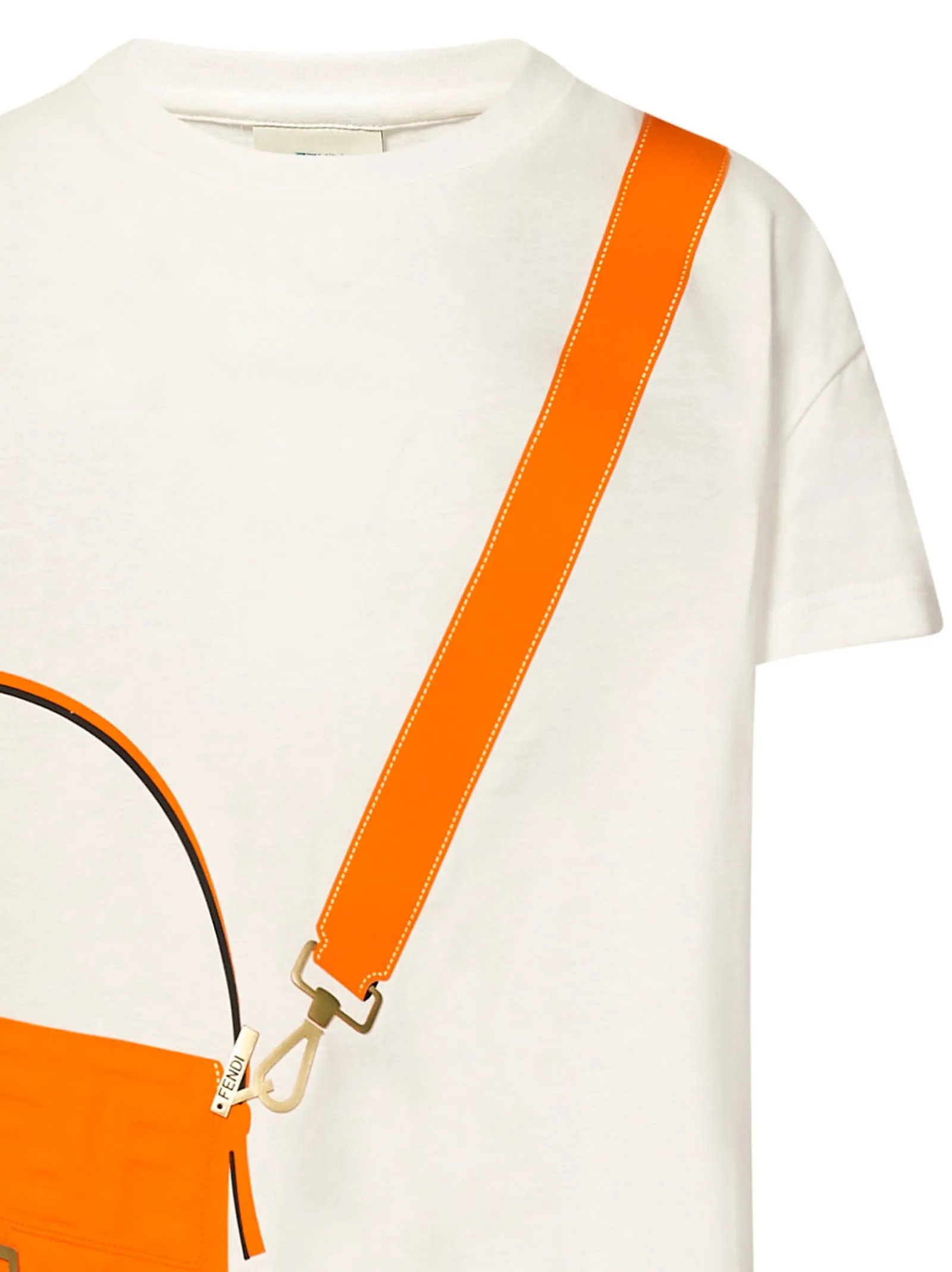 Fendi Kids Bag Printed Crewneck T-Shirt