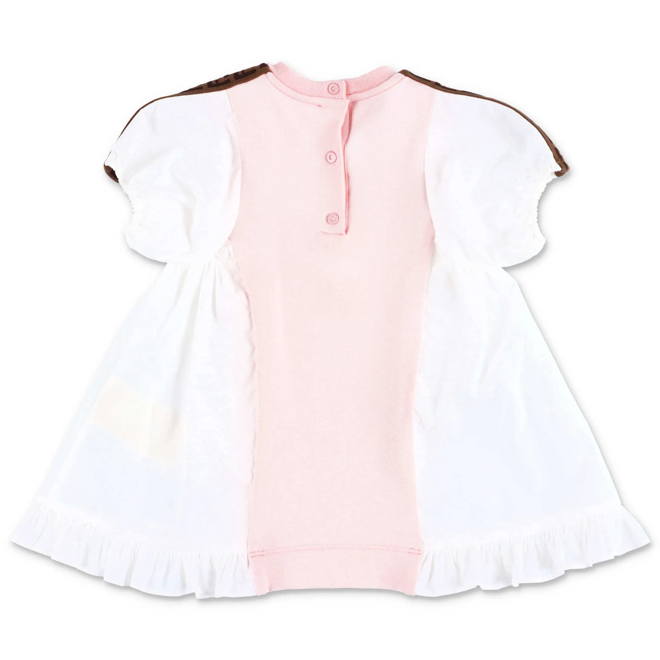 Fendi Kids Bear Printed Panelled Dress