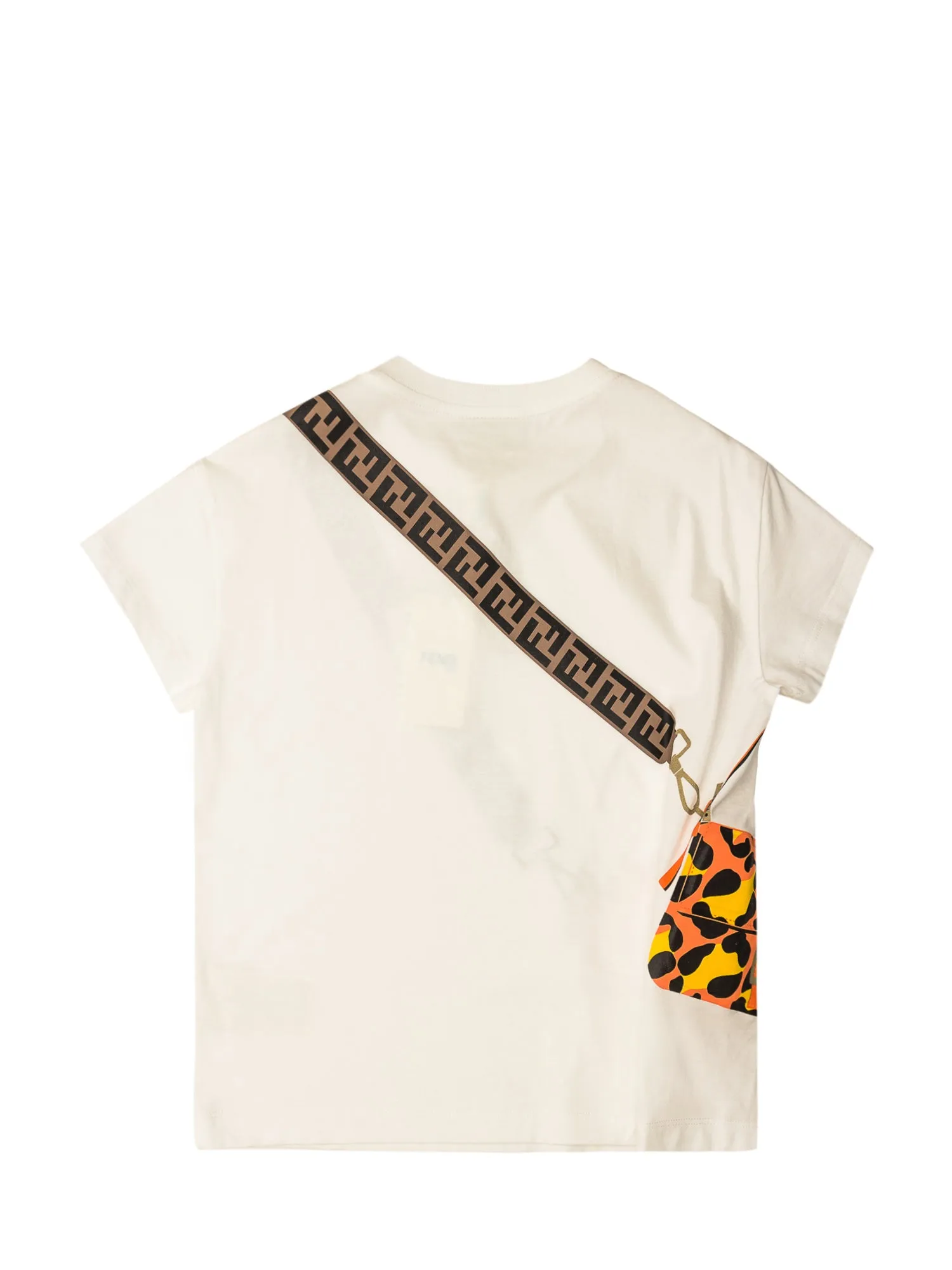 Fendi Kids Crossbody Bag Printed T-Shirt