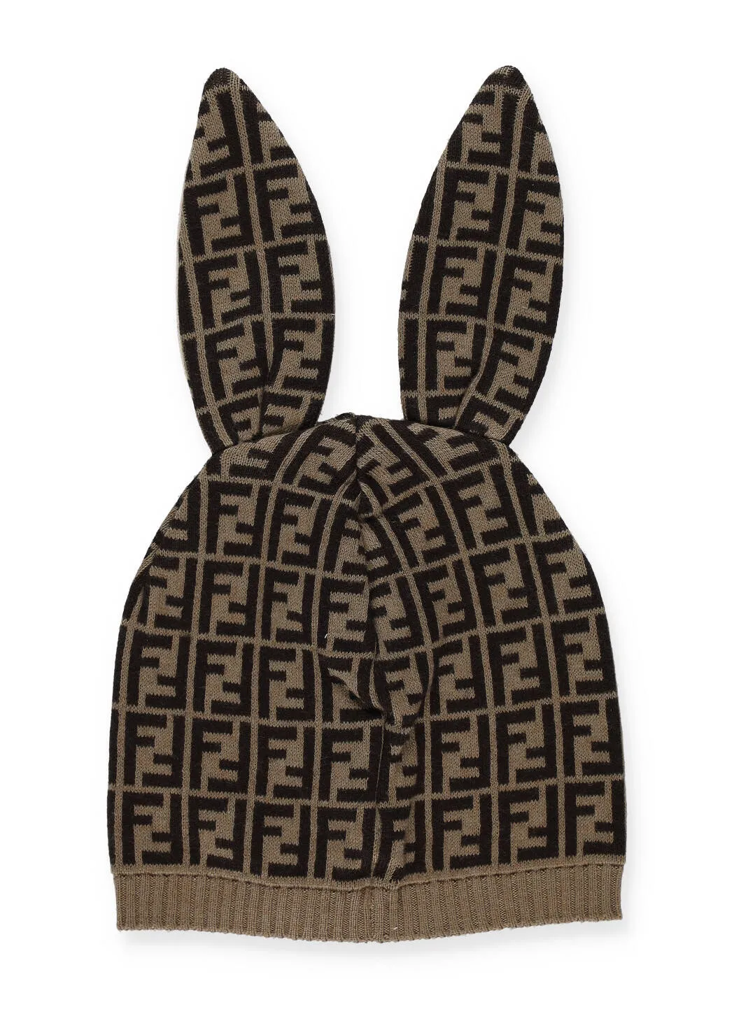 Fendi Kids FF Motif Bunny Ears Beanie