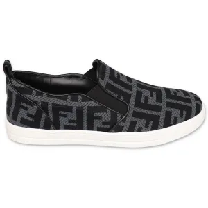 Fendi Kids FF Motif Slip-On Sneakers