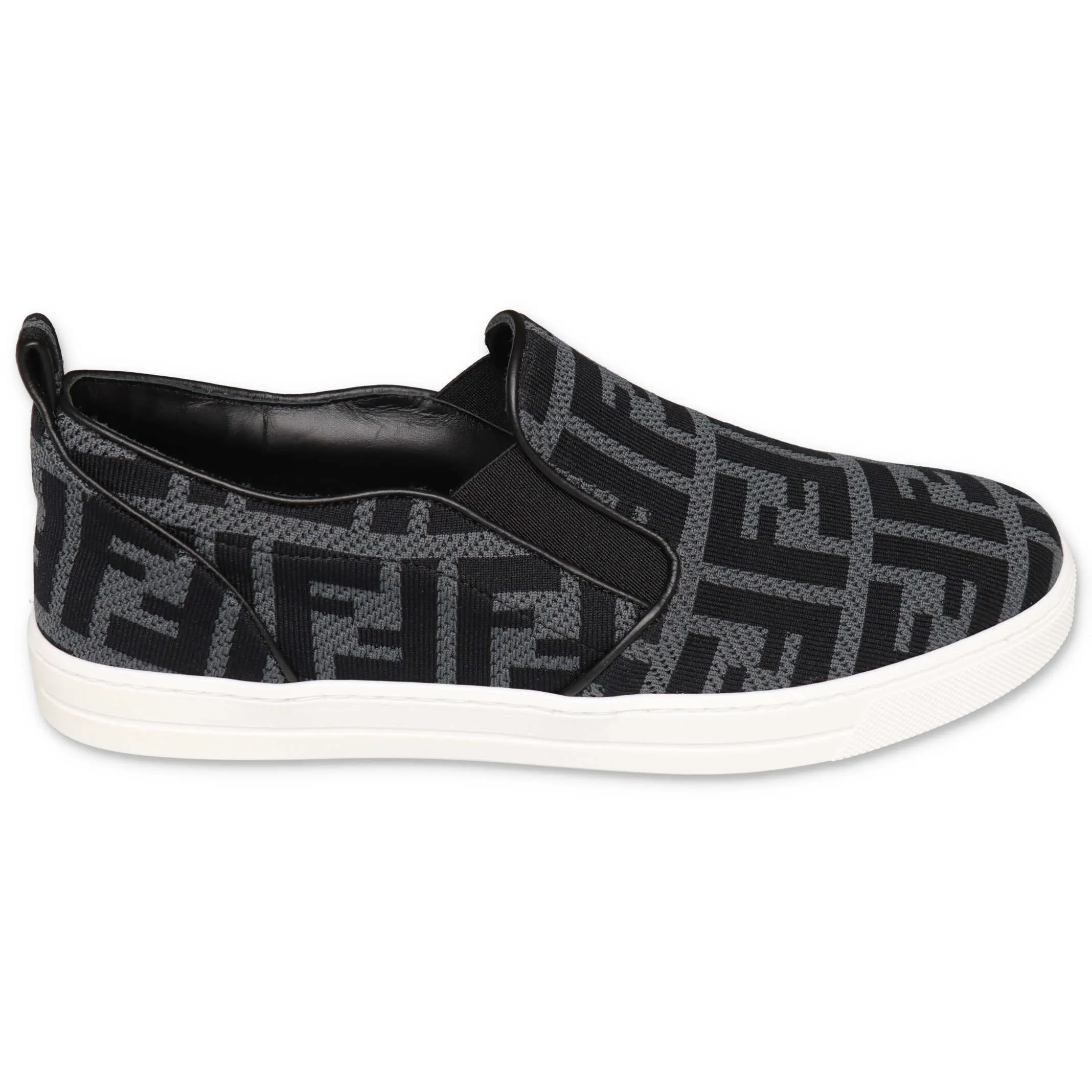 Fendi Kids FF Motif Slip-On Sneakers