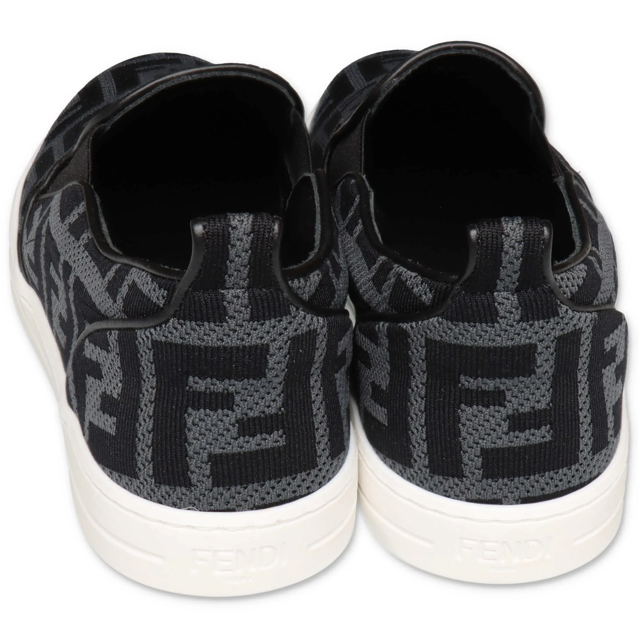 Fendi Kids FF Motif Slip-On Sneakers