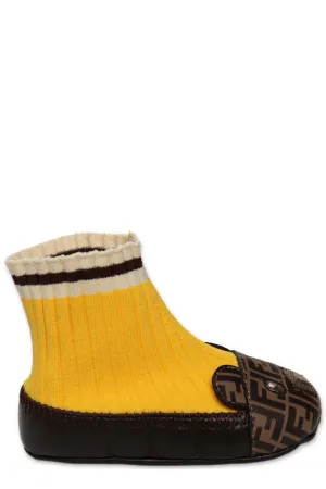 Fendi Kids FF Printed Teddy Bear Pre-Walker Shoes