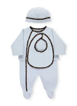 Fendi Kids FF Trim Detail Three-Piece Set