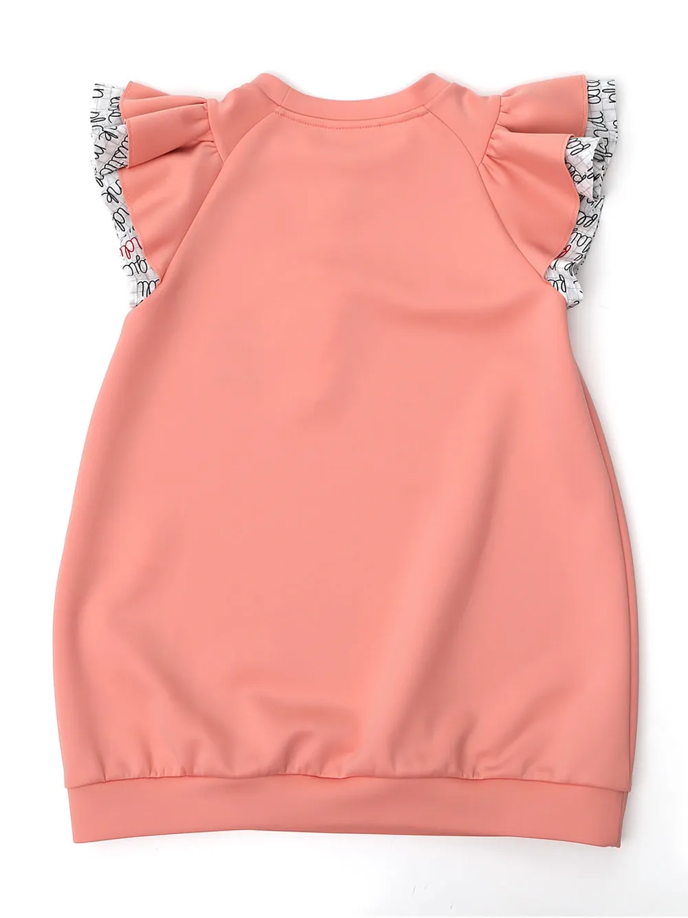 Fendi Kids Fries Printed Ruffled Sweatshirt Dress