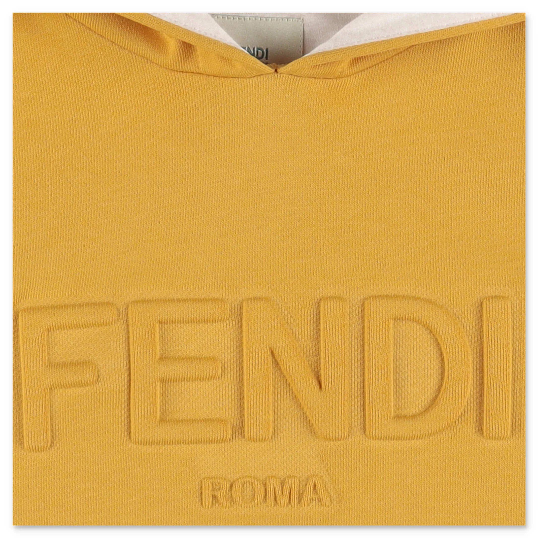 Fendi Kids Logo Embossed Layered Hoodie
