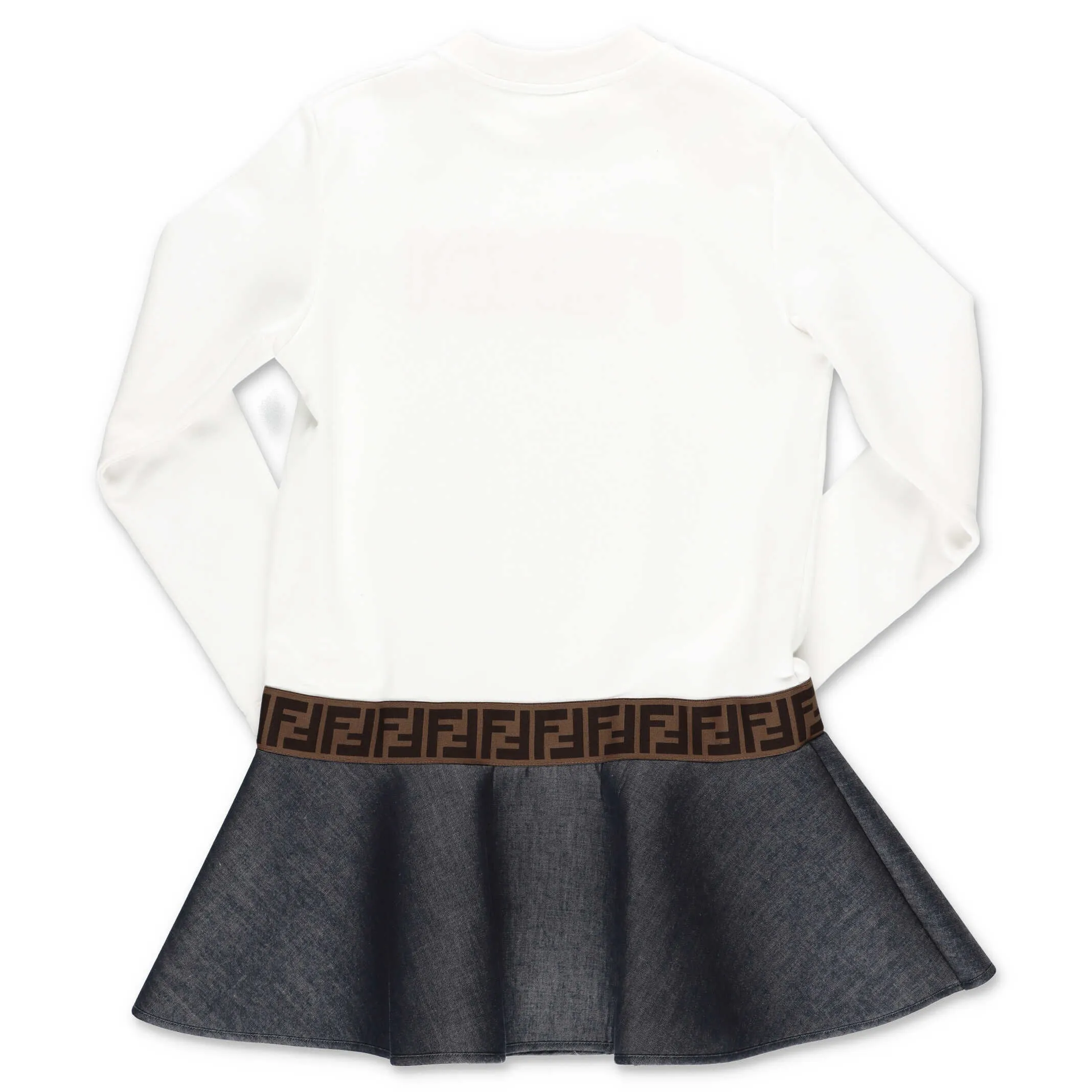 Fendi Kids Logo Embroidered Dress
