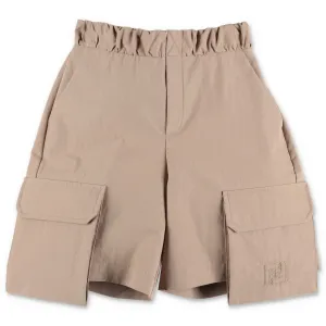 Fendi Kids Logo Embroidered Pocket Shorts