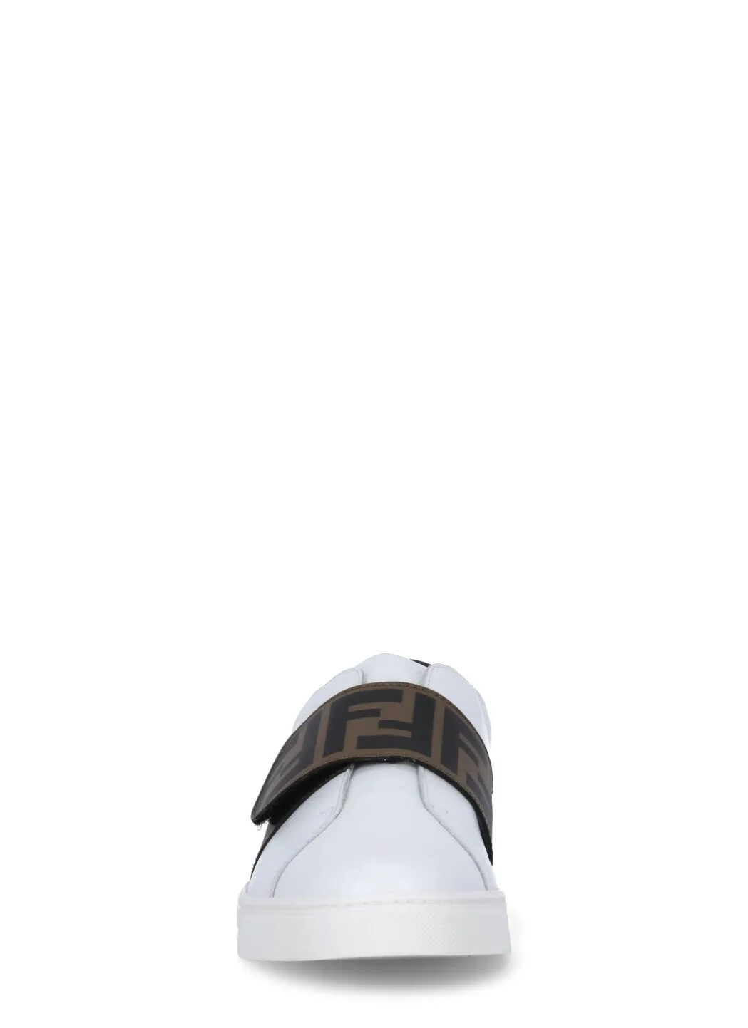 Fendi Kids Monogram Strap Sneakers