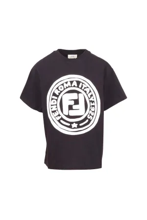 Fendi Kids Roma Italy 1925 Crewneck T-Shirt