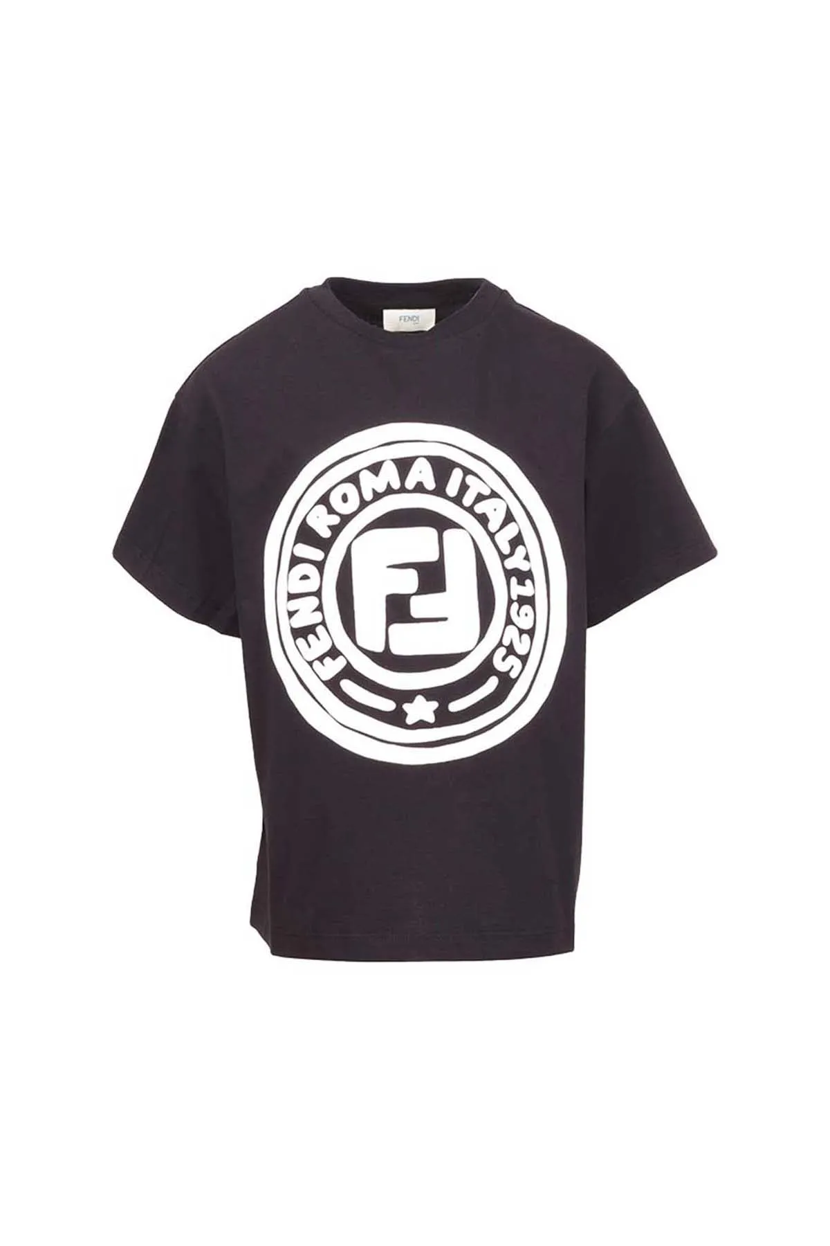 Fendi Kids Roma Italy 1925 Crewneck T-Shirt