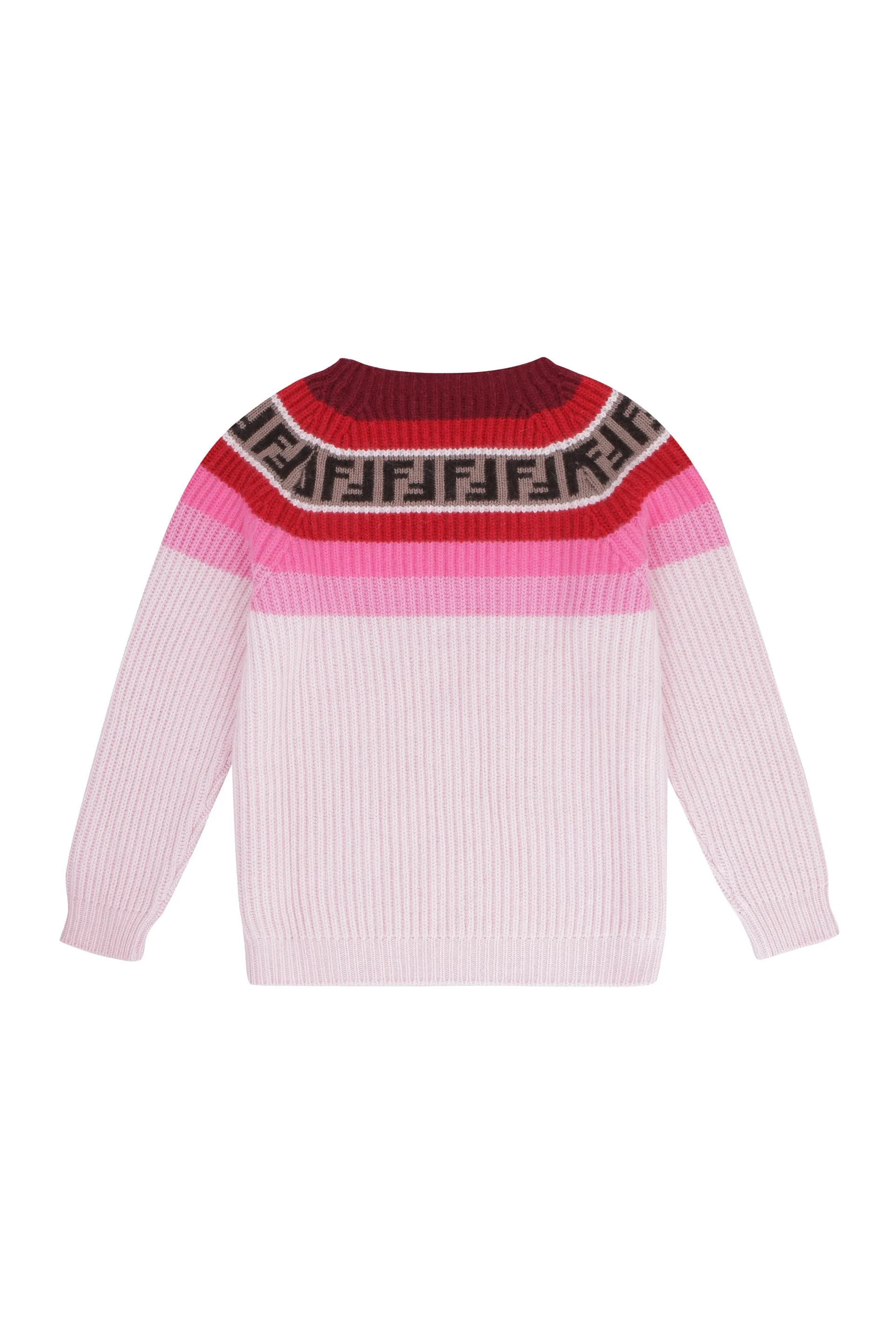 Fendi Kids Striped Rib Knit Jumper